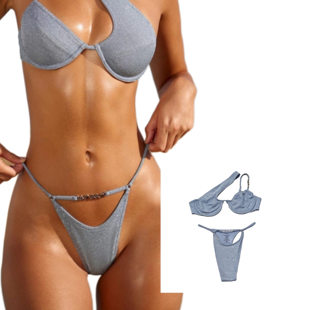 NEENA "Tanis" Micro Thong Bikini Two-Piece Bathing Suit